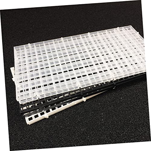 Kisangel 6pcs Fish Tank Divider Panels White Aquarium Isolation Lattice Plates for Breeding and Separation Easy to Install Suitable for Fish Tank Supplies and Bottom Filtering
