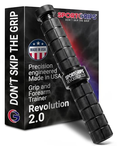 Sidewinder Revolution 2.0 Adjustable Grip Trainer, USA Made - color: Black