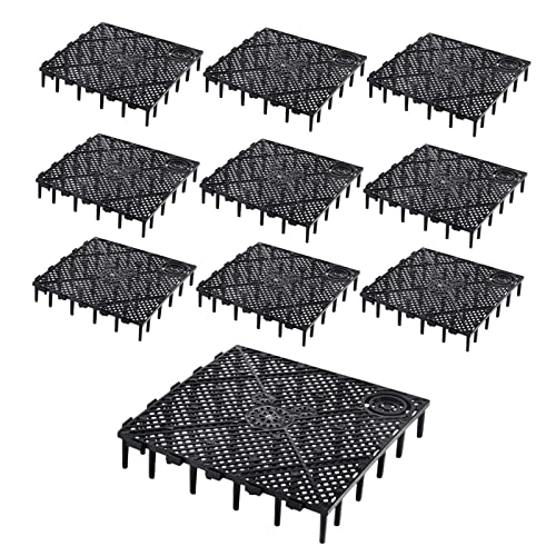 10 Pcs Aquarium Filter Bottom Tray Grid Aquarium Fish Tank Divider Premium Aquarium Filter Plate for Tank Bottom - Efficient Sand Gravel Board