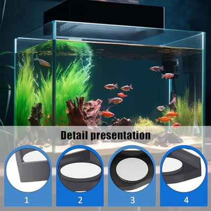 8PCS Fish Tank Corner Pad Protector, Anti-Skid Aquarium Glass Angle Cover for Home Furniture Edge, Black Fish Aquarium Base Corner Guard Foot Pad for Shock Absorption