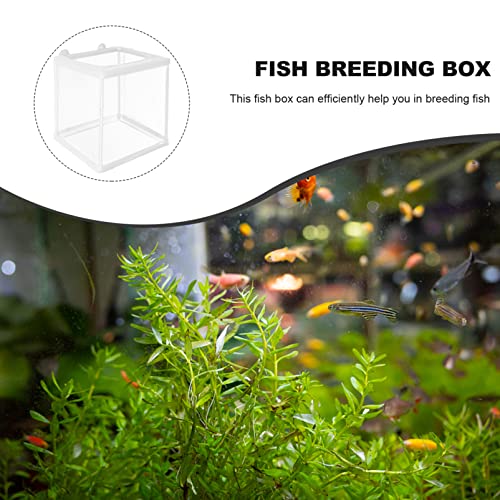 Yardwe Hatching Box for Aquarium Fish Breeding Mesh Incubation Kit Fish Isolation Box Easy Cleaning