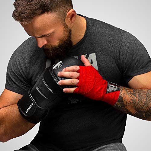 Hayabusa 4.0 Perfect Stretch Boxing Hand Wraps | Boxing Hand Wraps, Boxing Wraps, Muay Thai Hand Wraps, Wrist Wraps Boxing, Hand Wraps for Boxing Gloves, 180 Inch Hand Wraps - color: Red Maze, size: 180"