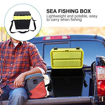 Fishing Box Comfortable Seat Fishing Storage Container for Live Fish Lightweight Portable for Anglers