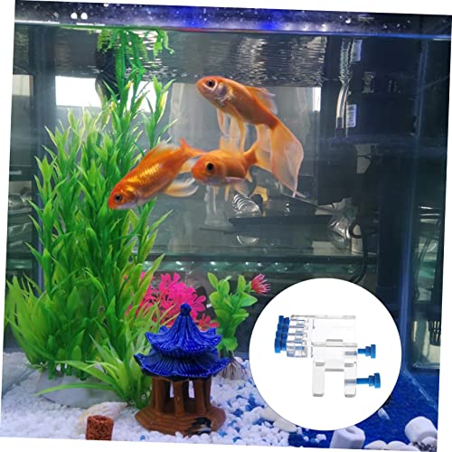 GALPADA 3pcs Acrylic Titration Pump Hose Fixing Rack Drip Hose Clamp for Fish Tank Adjustable Water Tube Holder for Aquarium Easy Installation Without Tools Organizes Storage