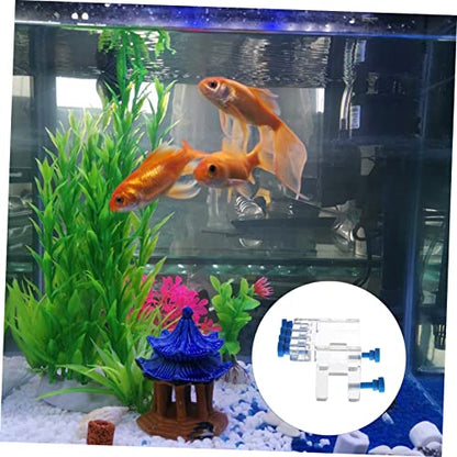 GALPADA 3pcs Acrylic Titration Pump Hose Fixing Rack Drip Hose Clamp for Fish Tank Adjustable Water Tube Holder for Aquarium Easy Installation Without Tools Organizes Storage