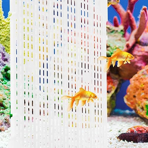 Toyvian 4pcs Aquarium Divider Panel Transparent Fish Separator for Betta Fish Easy Install Cups Cuttable for Various Tank Isolation Board