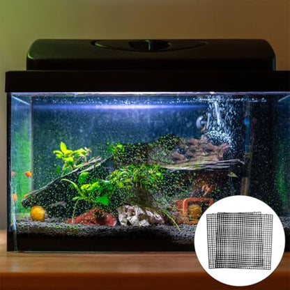 SUPVOX 4sets Aquarium Separator Divider Plastic Grid Isolation Panels for Fish Tanks Pet Cages Fish Escape Prevention Clamps Included