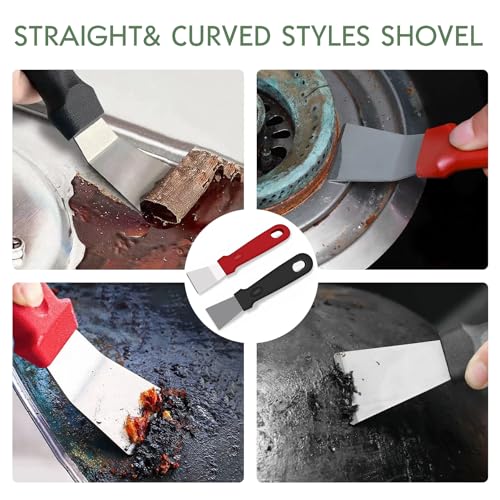 12 Pcs Crevice Cleaning Brush Set, Multi Purpose Gap Cleaning Scrub Brush and Cleaning Shovel, Cleaning Brushes for Vehicle, Kitchen, Bathroom, Corner, Sink, Cup, Teapot, Blender