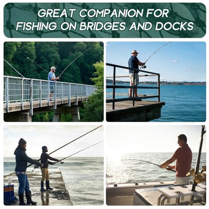 Foldable Drop and Pier Fishing Net, Portable Bridge Net, Foldable Crab Net Bait Shrimp Net with Foldable Bucket Soft Steel Hoop and 32FT Rope Storage Bag