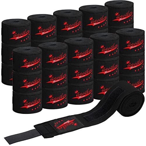 Jerify 15 Pairs Boxing Wraps Bulk for Hand 180‘' - color: Black