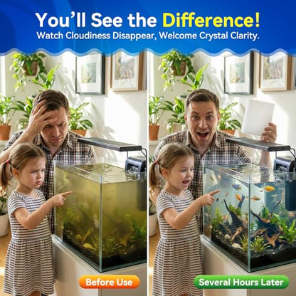 Aquarium Filter Floss Pad - Mechanical & Polishing Polyester Media for Fish Tank Filters, Ultra-Clear Water in No Time, 3/4" Thick (39.4” x 11.8”) 2 Pack