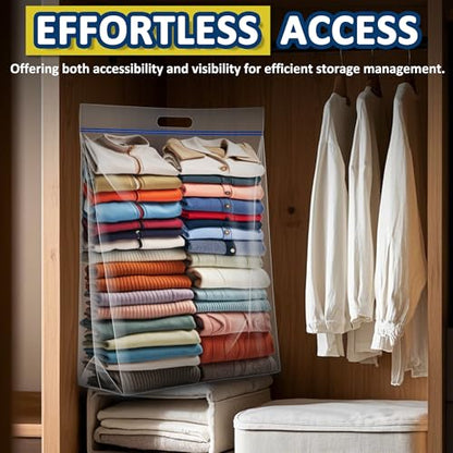 25 Gallon Extra Large Resealable Storage Bags with Zipper Top，35" x 24" Heavy Duty Clear Bags with Handles, 4 Mil Thick, Perfect for Clothing, Pillows, Travel, and Moving (3 Packs)