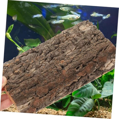 3pcs Natural Cork Reptile Background Panels Terrarium Bark Backdrop for Fish Tanks and Reptile Cages Reusable Habitat Decoration for Lizards Snakes Tortoises and Amphibians