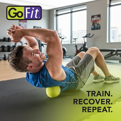 GoFit 5 Inch Massage Ball - Muscle Pain Management, Green - size: 5-Inch