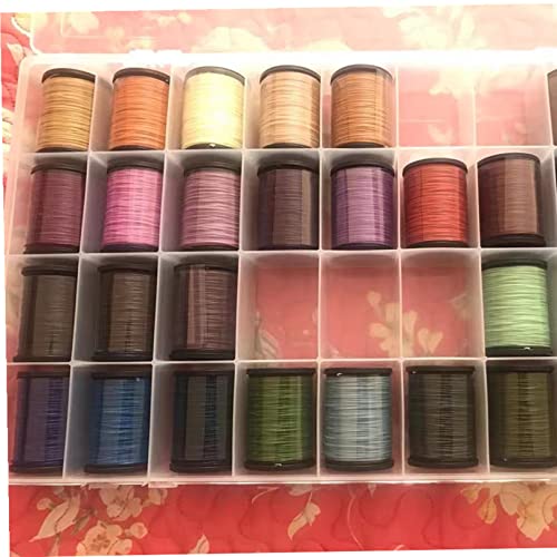 2PCS 36 Grids Large Plastic Organizer Box with Dividers, Compartment Organizer Box for Nail Accessories/Screw/Sewing Arts and Oil Paint, Bead Storage Containers 14.9" x 9.2" x 1.9" (Clear) - size: 2PCS 36Grids