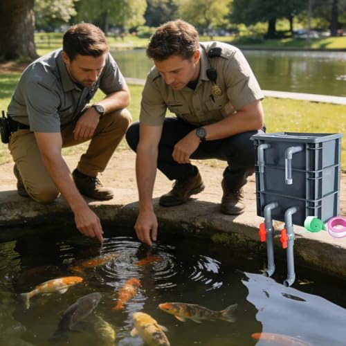 Fish Tank Filtration Drip Box,Filtration Accessory - Fish Tank System - for Freshwater Saltwater Home Indoor Bedroom Living Room Office Dorm