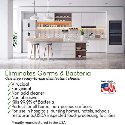 Nutra-Max Hospital Grade Disinfectant Cleaner Concentrate, Makes 32 Gallons