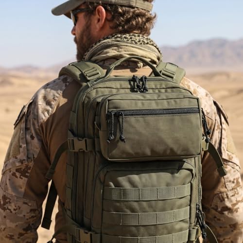 Tactical Admin Pouch Molle, 500D Nylon Water-Resistant EDC Gear Organizer, Horizontal Utility Tool Bag for Chest Rig & Vest, Large Capacity Medical EMT Sub-Pack with Mag Holder