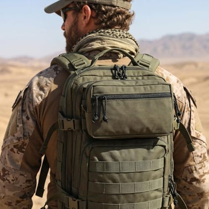 Tactical Admin Pouch Molle, 500D Nylon Water-Resistant EDC Gear Organizer, Horizontal Utility Tool Bag for Chest Rig & Vest, Large Capacity Medical EMT Sub-Pack with Mag Holder