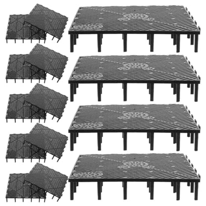 TEHAUX Fish Tank Bottom Filter Plate 5.70 X 5.70 Inch PVC Splicing Undergravel Aquarium Filter for Gravel Compaction Prevention and Water Flow Enhancement 20 Pack
