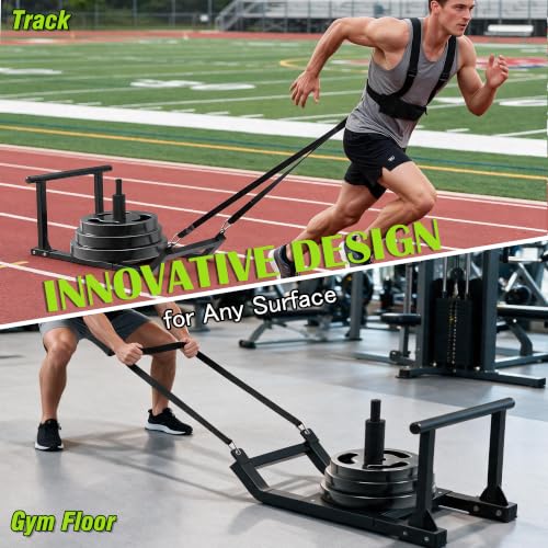 GanFindX Weight Sled, Workout Sled for Athletic Fitness Strength Training