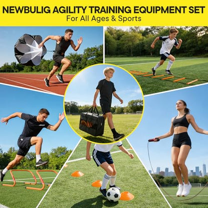 KMFurnilaAgility Ladder Speed Training Equipment Set