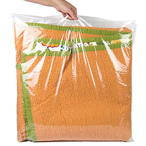 Poly Bags with Suffocation Warning 16x22, 20x24, 24x28 - X-Large Combo Pack of 150 (50 each size) - Clear Poly Bags by Retail Supply Co - Resealable