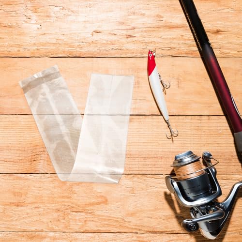 Zerodeko 50pcs Thickened Plastic Aquarium Fish Transport Bags 6x34cm Leak-proof Flat Open Pet Fish Shipping Packaging for Betta and Small Tropical