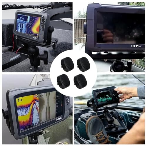 4 PCS Gimbal Bracket Knobs, Fish Finder Mount Knobs Replacement for Lowrance Hdsgen2t/Elite7, Simrad Nss/Nssevo2, B&G Zeus2, Boating gps/fish finder replacement parts, Replaces For: 000-10467-001