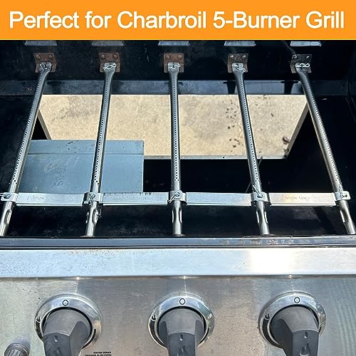 4 Pack 304 Stainless Steel Carryover Tubes - Universal Gas Grill Crossover Tube Replacement for Charbroil, Nexgrill 5-Burner & Most 4-5 Burner Grills