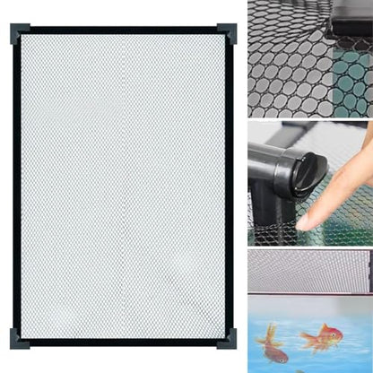 Aquarium Screen Top Cover Protective Net Anti Jumping Tear Resistant DIY Kit Fish Guard Easy to Use - size: 80cmx40cm