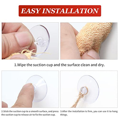 Litoexpe 10 Pieces Clear Suction Cups Without Hooks Without Holes, Small Professional Strength Sucker Pads for Home Decoration and Organization, 0.8 Inch/20mm - size: 0.8 Inch