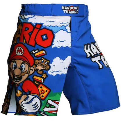 Hardcore Training MMario Fight Shorts Men MMA BJJ Boxing - size: Medium