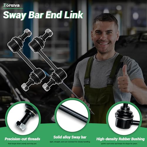 ‎‎2PCS Rear Stabilizer Sway Bar End Links for Hyundai 2007 2008 2009 2010 2011 2012 Santa Fe/Veracruz, Compatible With Kia 2009 2010 2011 Borrego, 2011 2012 2013 Sorento K750279 - size: K750279 X2