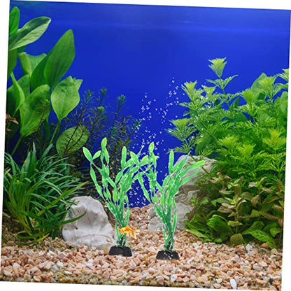 Hemoton 10Pcs Decorative Fake Fish Tank Grass Elegant Desktop Aquarium Plant Decor for Home Office Durable Aquatic Plant Accessories for Stylish Aquarium Design
