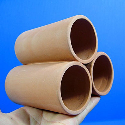 G&B Ceramic Pipe Set (L) Aquarium Ornament breeding Cones cave Decorations Cichlid