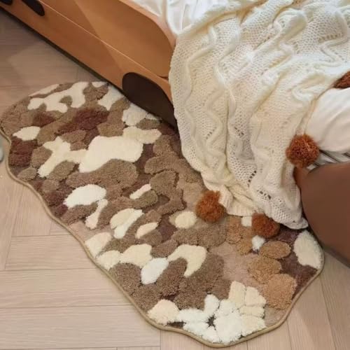 Moss Forest Bathroom Rug, Cute Cozy Green Plant Tufted Mat, Ultra Soft Microfiber, TPR Holder Backing, Absorbent Machine Washable, for Sink Bar, Shower and Bedroom, 19.7" x 31.5", Fall - color: Fall