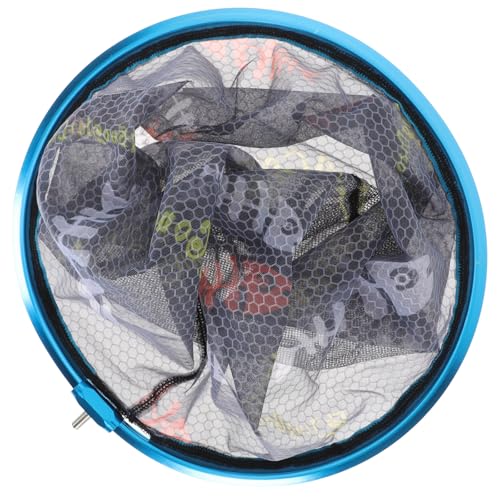 BESPORTBLE Fishing Replacement Landing Net Head 35cm Diameter Wear-Resist Mesh Fish Land Net for Freshwater and Saltwater Fishing Accessory Random Color