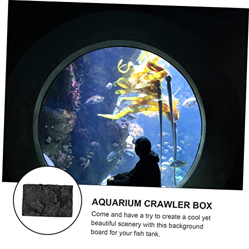 Didiseaon Fashion Aquarium Background Board 3D Aquarium Rocks for Fish Tank Decor Betta Fish Tank Background Plate