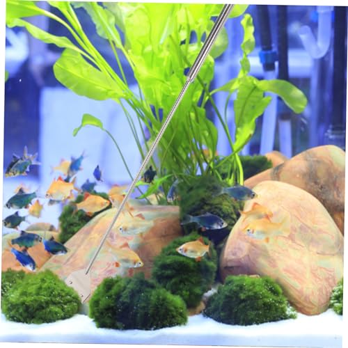 Abaodam Aquarium Plant Tools Kit Grass Edger Trimmer Hand Held Grass Trimmer for Aquarium Maintenance Metal Scissor for Glass Tanks