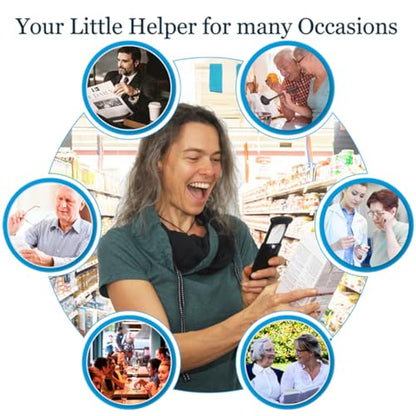 Small Pocket Magnifying Glass 3X with LED Light For Reading Fine Print; Mini Lighted Hand Held Acryl Lens; Read Lables In Stores; Magnify Glasses For Close Work;Helpful Gift For Seniors