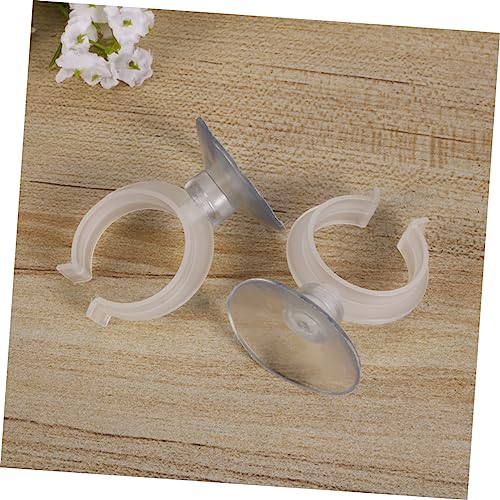 balacoo 6pcs Aquarium Fixed Clip Air Tubing Holder Airline Holder Taper Candles Acrylic Fish Tank Fish Tank Hose Clamp Candle Holder Cup Holder Water Holder Window Heater