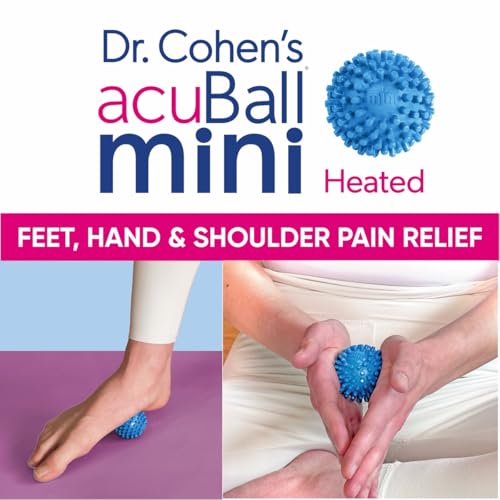Dr. Cohen's acuball-Mini - Heatable Deep Tissue Massage Ball - Trigger Point Massage Therapy for Myofascial Release - Spiky Foot & Back Massager Ball for Targeted Pain Relief (Pack of 2) - color: Acuball Mini - Pack of 2