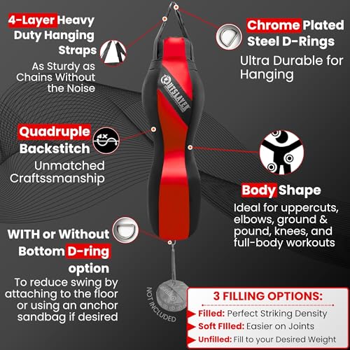 Outslayer Body Bag Grappling Dummy 100lbs - color: Custom, style: Filled