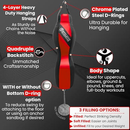 Outslayer Body Bag Grappling Dummy 100lbs - color: Custom, style: Filled