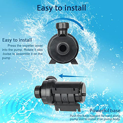(PC3000,3000GPH) High Flow Submersible Water Pump-Home/Inline Water Pump-Submersible Pump-Water Transfer Pump-Aquarium Pump - size: PC3000
