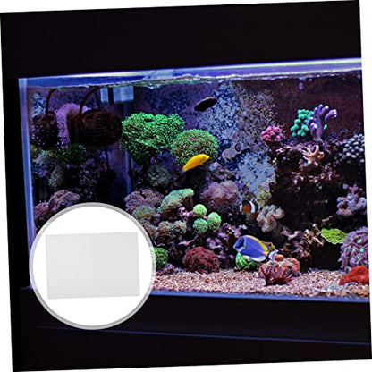 Yardwe Shockproof Fish Tank Pad Thick Non Slip Aquarium Bottom Mat for Water Absorption and Heat Preservation Durable Cushion - color: White