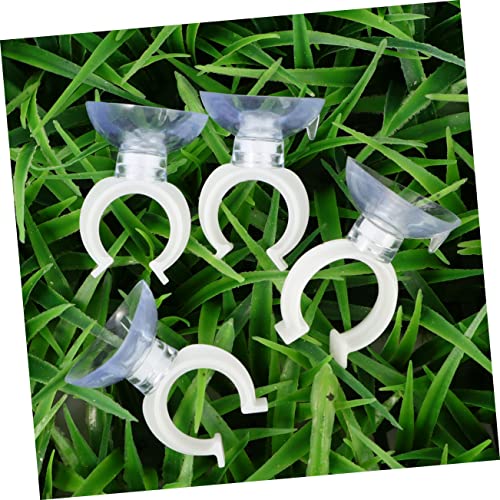 Sosoport 10pcs Transparent Fish Tank Strong Clamp Bracket for Aquariums Fixing Clips for Smooth Easy to Install and Remove