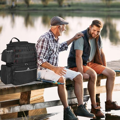 MATEIN Fishing Backpack, Water Resistant Tackle Storage Bag with Rod Holders & Cooler, Fishing Gifts for Men
