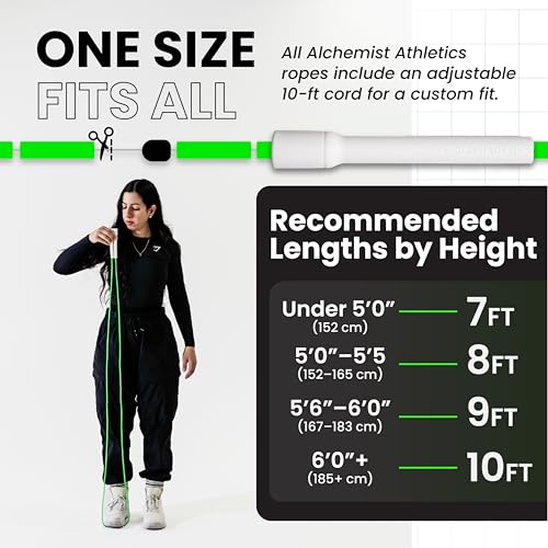 Beaded Jump Rope – Adjustable 10ft Skipping Rope for Women, Men & Kids, Beginner Friendly with Durable Weighted Beads, Shatterproof Handles, Tangle-Free for Cardio, Fitness, Freestyle & Home Workout - color: Neon Green & Neon Pink